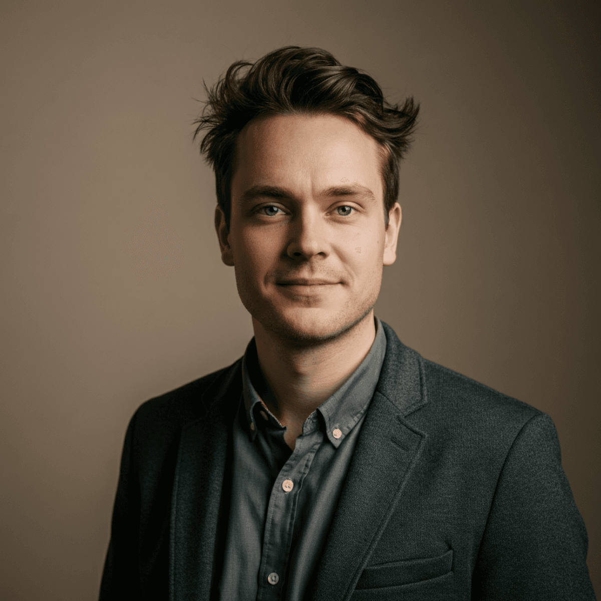 profile photo of a man in neutral lighting
